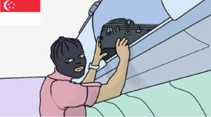 カンボジア発シンガポール行きの飛行機内で窃盗未遂、中国人の男を起訴